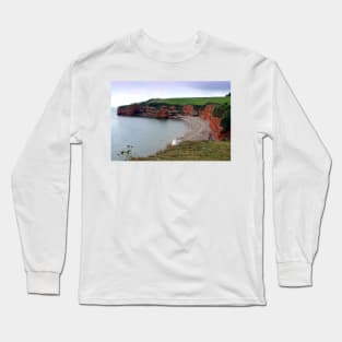 Ladram Bay Jurassic Coast Devon England Long Sleeve T-Shirt